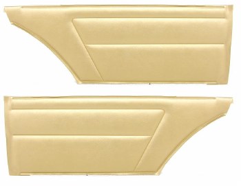1967 Camaro &amp; Firebird Coupe Deluxe Interior Rear Side Panels  Gold