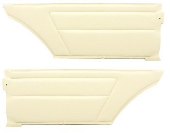 1967 Camaro &amp; Firebird Coupe Deluxe Interior Rear Side Panels  Parchment