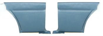 1968 Camaro Coupe Deluxe Interior Rear Side Panels  Medium Blue