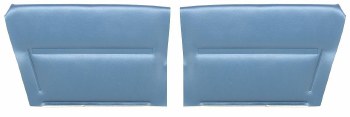 1968 Camaro Convertible Deluxe Interior Rear Side Panels  Medium Blue