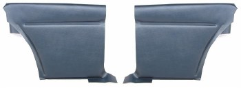 1969 Camaro Coupe Deluxe Interior Rear Side Panels  Dark Blue