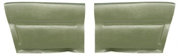1969 Camaro Convertible Deluxe Interior Rear Side Panels  Dark Green