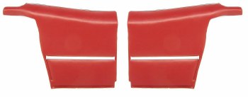 1968 1969 Camaro Convertible Deluxe Interior Pre-Assembled Rear Side Panels  Red