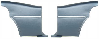 1969 Camaro Coupe Deluxe Interior Pre-Assembled Rear Side Panels  Dark Blue