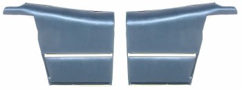 1969 Camaro Convertible Deluxe Interior Pre-Assembled Rear Side Panels Dark Blue