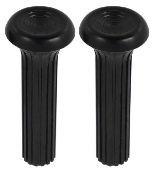 1968 1969 1970 1971 Camaro Firebird Chevelle Nova Door Lock Knobs Pair OE Syle  Black