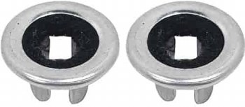 1968-1981 Camaro Firebird Chevelle Nova Door Lock Knob Ferrules Pair