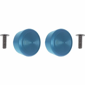 1968-1981 Camaro Firebird Chevelle Nova Window Crank Knobs Medium Blue Pair