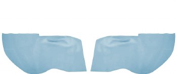 1968 Camaro &amp; Firebird Coupe Rear Armrest Cover Upholstery  Medium Blue