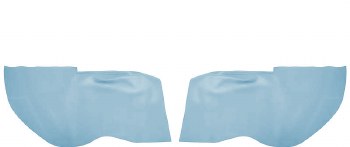 1968 Camaro &amp; Firebird Coupe Rear Armrest Cover Upholstery  Medium Blue