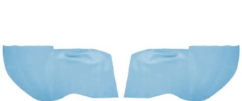 1967 Camaro &amp; Firebird Coupe Rear Armrest Cover Upholstery  Bright Blue