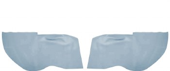 1969 Camaro &amp; Firebird Coupe Rear Armrest Cover Upholstery  Dark Blue