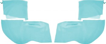 1967 Camaro &amp; Firebird Convertible Rear Armrest &amp; Well Covers  Turquoise
