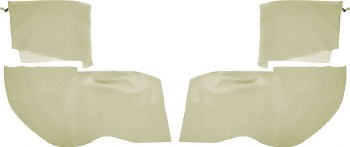 1969 Camaro &amp; Firebird Convertible Rear Armrest &amp; Well Covers  Moss Green