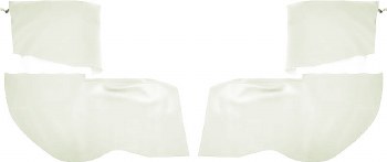 1968 Camaro &amp; Firebird Convertible Rear Armrest &amp; Well Covers  Pearl Parchment