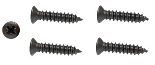 1967 1968 1969  Camaro &amp; Firebird Rear Package Tray Corner Black Screws