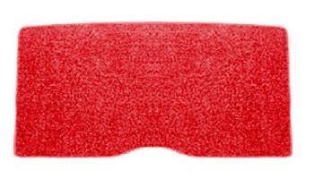 1968 1969 Camaro &amp; Firebird Fold Down Rear Seat Carpet  Red