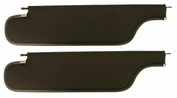 1968 Camaro &amp; Firebird Coupe Sunvisors with Ribbed Pattern  Black pair