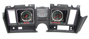 1969 Camaro Dash Carrier Assembled 6/8K Tach Center Fuel &amp; 120 MPH Black