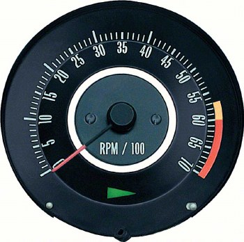 1968 Chevrolet Tic Toc Tachometer 6000 Rpm Redline