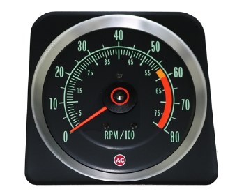 1969 Camaro Tachometer 6000/8000 Redline OE Quality! Original GM# 6469384