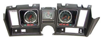 1969 Camaro Dash Cluster Assembled 6/7K Tach Center Dash Clock &amp; 140 MPH Black