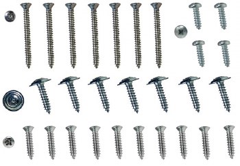 1967 1968 1969  Camaro &amp; Firebird Coupe Rear Armrest Base &amp; Trim Panel Screws w/FD