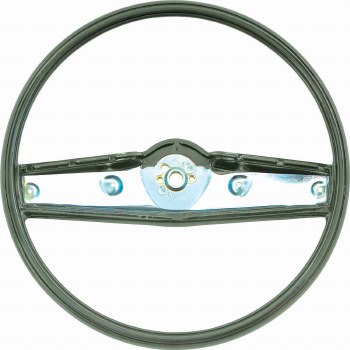 1969 Camaro Standard Steering Wheel Assembly  Dark Green GM# 3939735