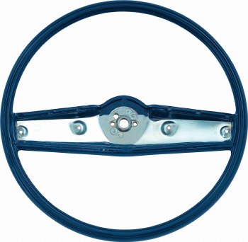 1969 Camaro Standard Steering Wheel Assembly  Dark Blue  GM# 3939732