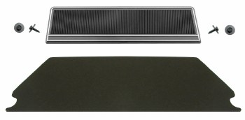 1969 Camaro Radio &amp; Heater Delete Block Off Plate Kit  W/Standard Interior