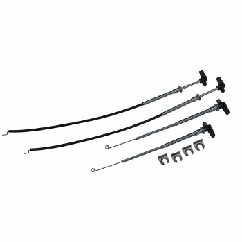 1969 Camaro Kick Panel Vent Cable Kit Without AC 4 Piece Kit