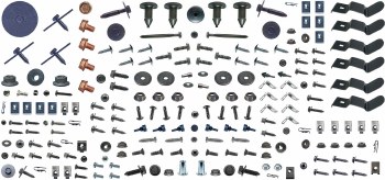 1969 Camaro Coupe Standard Interior Master Screw Kit 312 Pieces