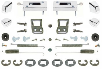 1969 Camaro &amp; Firebird Bucket Seat Restoration Parts Kit w/Escutcheons