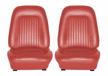 1967 1968 Camaro Standard Interior Bucket Seats Assembled Red