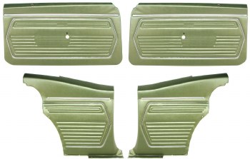 1969 Camaro Coupe Standard Door Panel Kit Pre-Assembled OE Style Dark Green