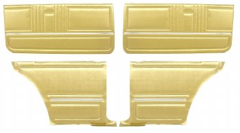 1967 Camaro Coupe Standard Door Panel Kit Pre-Assembled  Style Gold