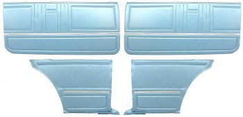 1967 Camaro Coupe Standard Door Panel Kit Pre-Assembled OE Style Light Blue