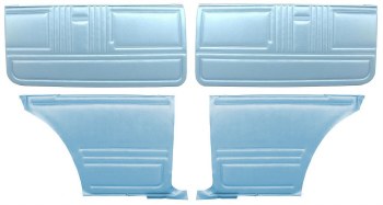 1967 Camaro Coupe Standard Interior Unassembled Door Panel Kit  Light Blue