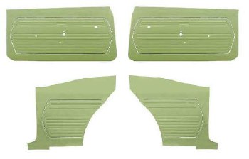 1969 Camaro Coupe Standard Interior Unassembled Door Panel Kit  Moss Green