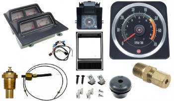 1969 Camaro Dash Tach &amp; Console Gauge Package Kit  w/5/7 Tach