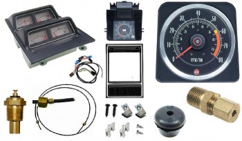 1969 Camaro Dash Tach &amp; Console Gauge Package Kit  w/6/8 Tach