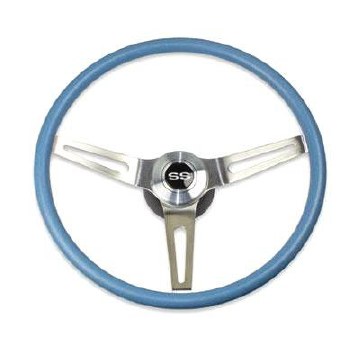 1969-1974 Camaro Comfortgrip Steering Wheel Kit Light Blue w/SS Horn Cap w/Tilt