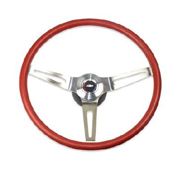 1969-1974 Camaro Comfortgrip Steering Wheel Kit Red w/Bowtie Horn Cap No Tilt