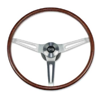 1969-1974 Camaro Rosewood Steering Wheel Kit w/SS Horn Cap No Tilt