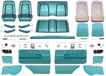 1967 Camaro Convertible Master Deluxe Interior Kit  Turquoise