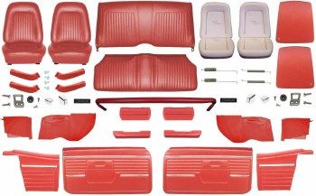 1968 Camaro Convertible Master Standard Interior Kit  Red