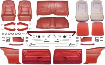 1968 Camaro Coupe Master Deluxe Interior Kit Red