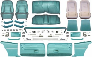 1968 Camaro Coupe Master Deluxe Interior Kit  Aqua