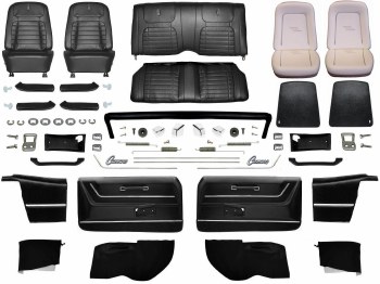 1968 Camaro Convertible Master Deluxe Interior Kit Black