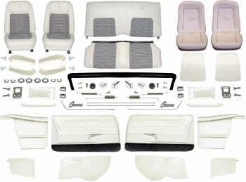 1968 Camaro Convertible Master Deluxe Houndstooth Interior Kit  White